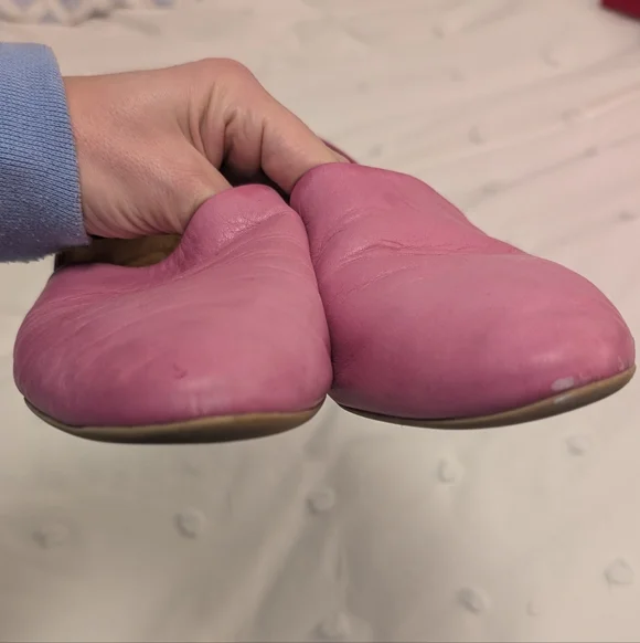 Miz Mooz Women's Pink Leather Loafers - Picture 8 of 8